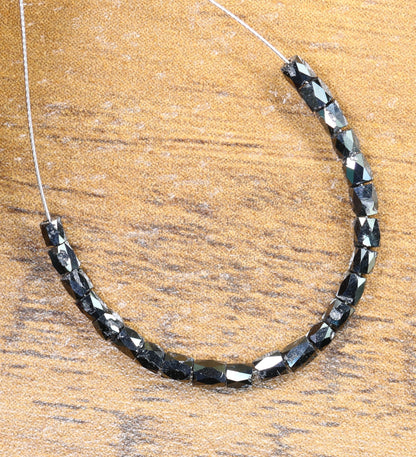 Stunning Black Diamond Beads | AAA Quality Faceted Loose Gems for Retro Crystal Necklaces | Unique DIY Jewelry Making Supplies & Craft Beads