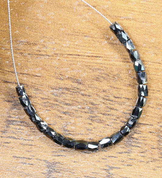 Stunning Black Diamond Beads | AAA Quality Faceted Loose Gems for Retro Crystal Necklaces | Unique DIY Jewelry Making Supplies & Craft Beads