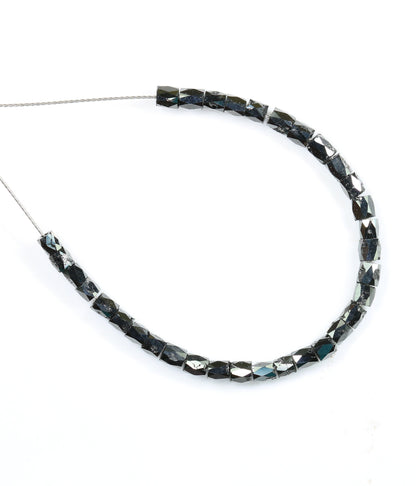 Stunning Black Diamond Beads | AAA Quality Faceted Loose Gems for Retro Crystal Necklaces | Unique DIY Jewelry Making Supplies & Craft Beads