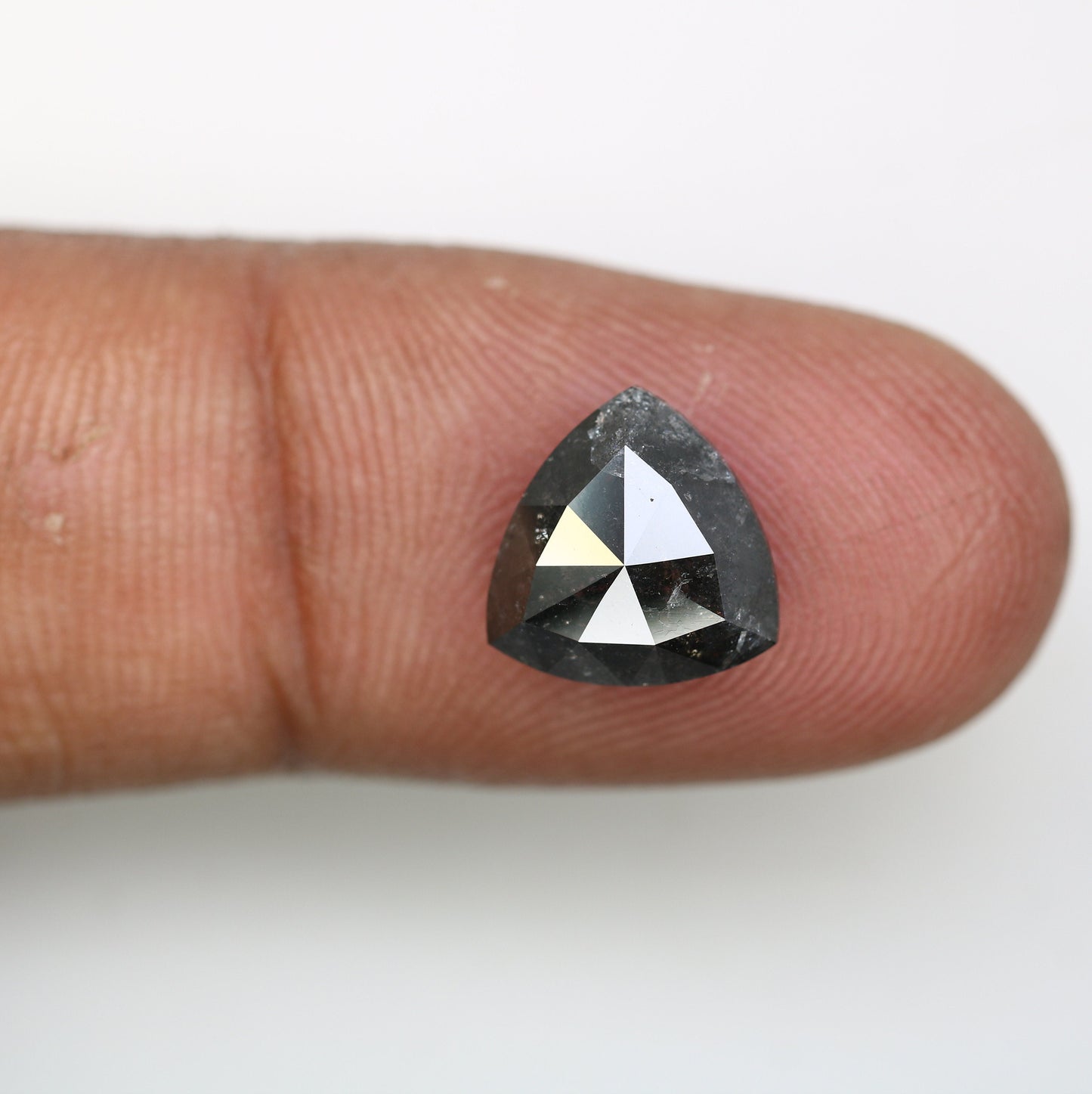 3.64 CT Nayural Salt And Pepper Triangle Shape Loose Diamond For Designer Statement Jewelry Gift Diamonds