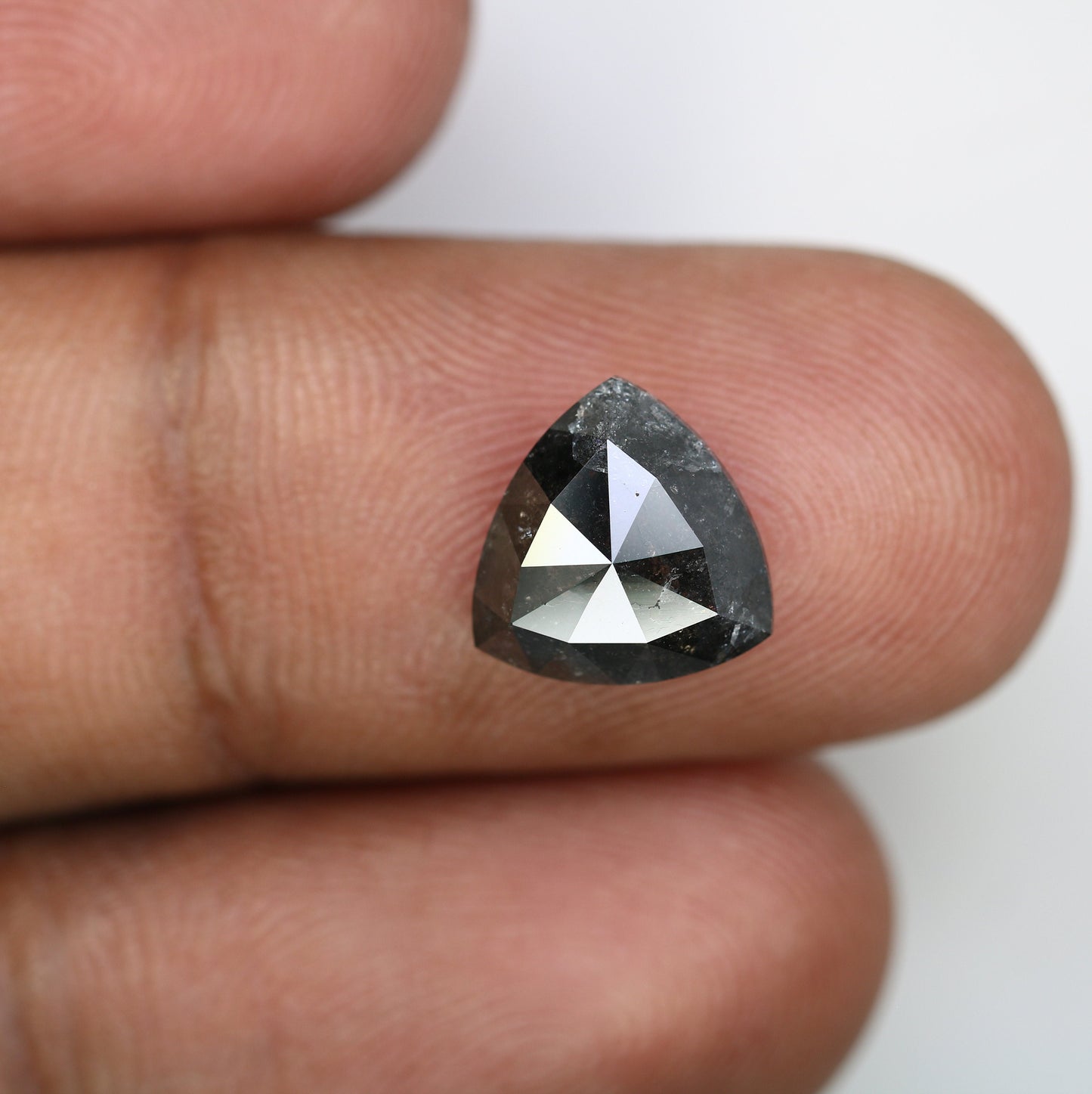 3.64 CT Nayural Salt And Pepper Triangle Shape Loose Diamond For Designer Statement Jewelry Gift Diamonds