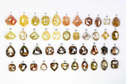 One-of-a-Kind Salt and Pepper Gemstone | Artisan Cut Mixed Shape Diamonds | Natural Loose Stones for Bridal Jewelry | Ideal Gift for Couples