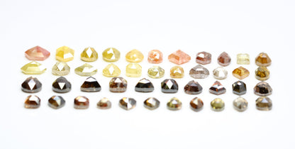 One-of-a-Kind Salt and Pepper Gemstone | Artisan Cut Mixed Shape Diamonds | Natural Loose Stones for Bridal Jewelry | Ideal Gift for Couples