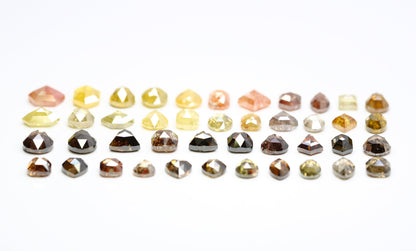 One-of-a-Kind Salt and Pepper Gemstone | Artisan Cut Mixed Shape Diamonds | Natural Loose Stones for Bridal Jewelry | Ideal Gift for Couples