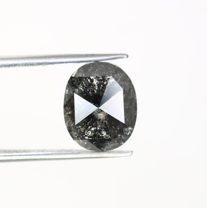 3.84 CT Loose Big Oval Shape Salt and Pepper Diamond | Natural Diamond for Engagement Ring | Oval Shape Diamonds