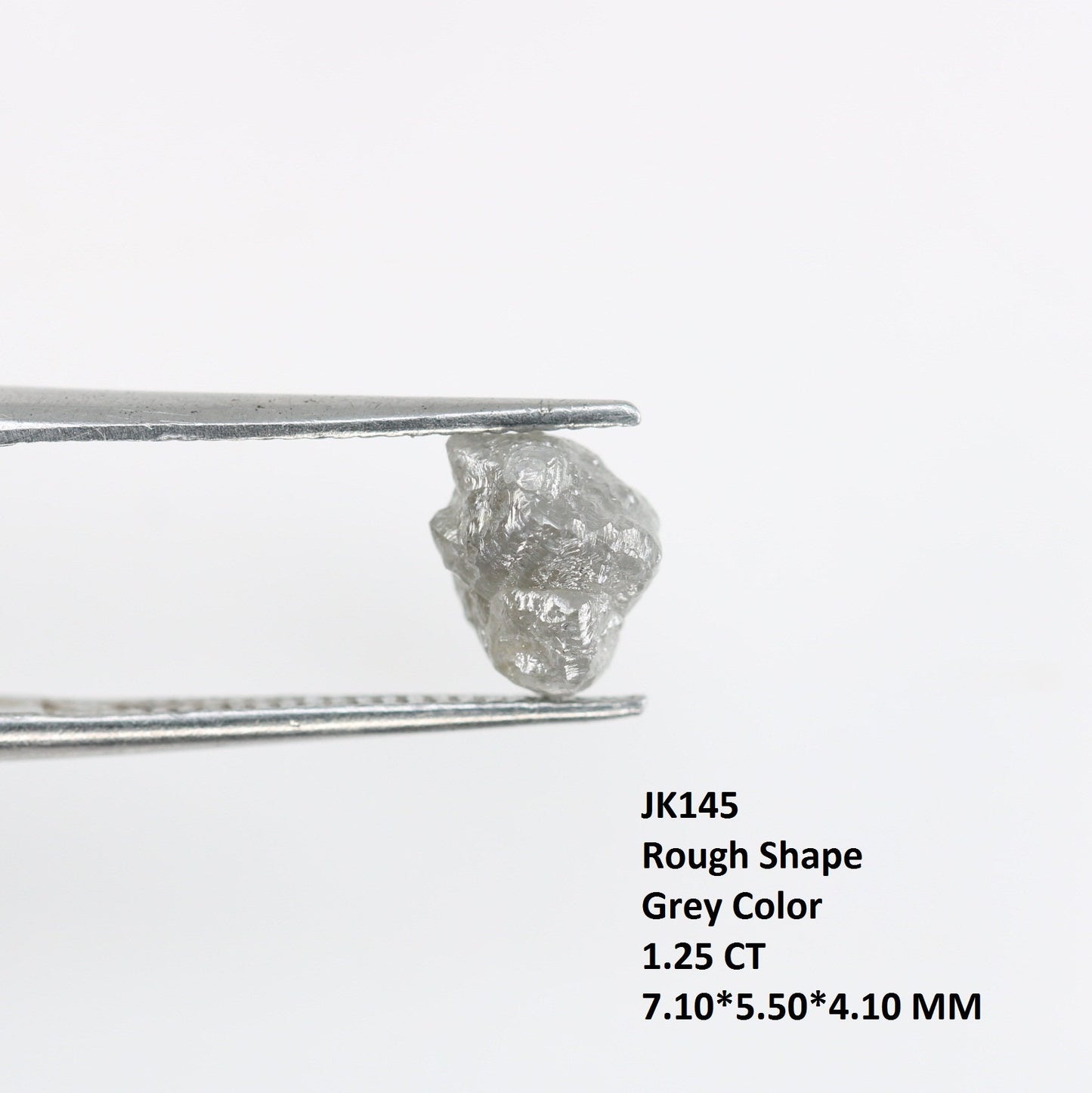 1.25 CT Natural Raw Irregular Diamond - Unique Gemstone for Artisan Rings - Ideal for Custom Gold Jewelry - 7.10x5.50x4.10 MM