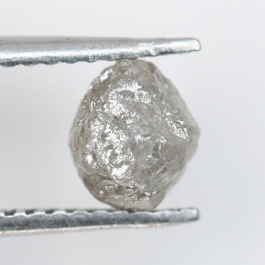 1.33 CT Irregular Cut Fancy Grey Diamond - Raw Uncut Gemstone for Boho Jewelry - Perfect for Custom Gold Rings