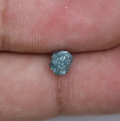 1.04 CT Raw Blue Diamond | Boho Chic Engagement Ring | Natural Rough Gemstone | Custom Artisan Gold Jewelry