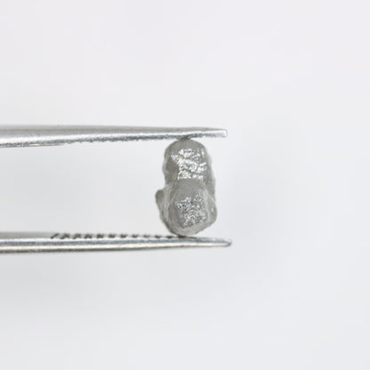 1.4 CT Natural Uncut Dark Grey Diamond - Raw Gemstone for Unique Designer Jewelry - Perfect for Custom Gold Rings