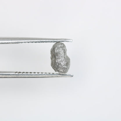 1.4 CT Natural Uncut Dark Grey Diamond - Raw Gemstone for Unique Designer Jewelry - Perfect for Custom Gold Rings