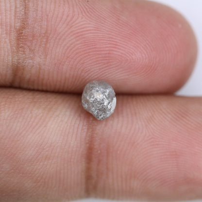 1.33 CT Irregular Cut Fancy Grey Diamond - Raw Uncut Gemstone for Boho Jewelry - Perfect for Custom Gold Rings
