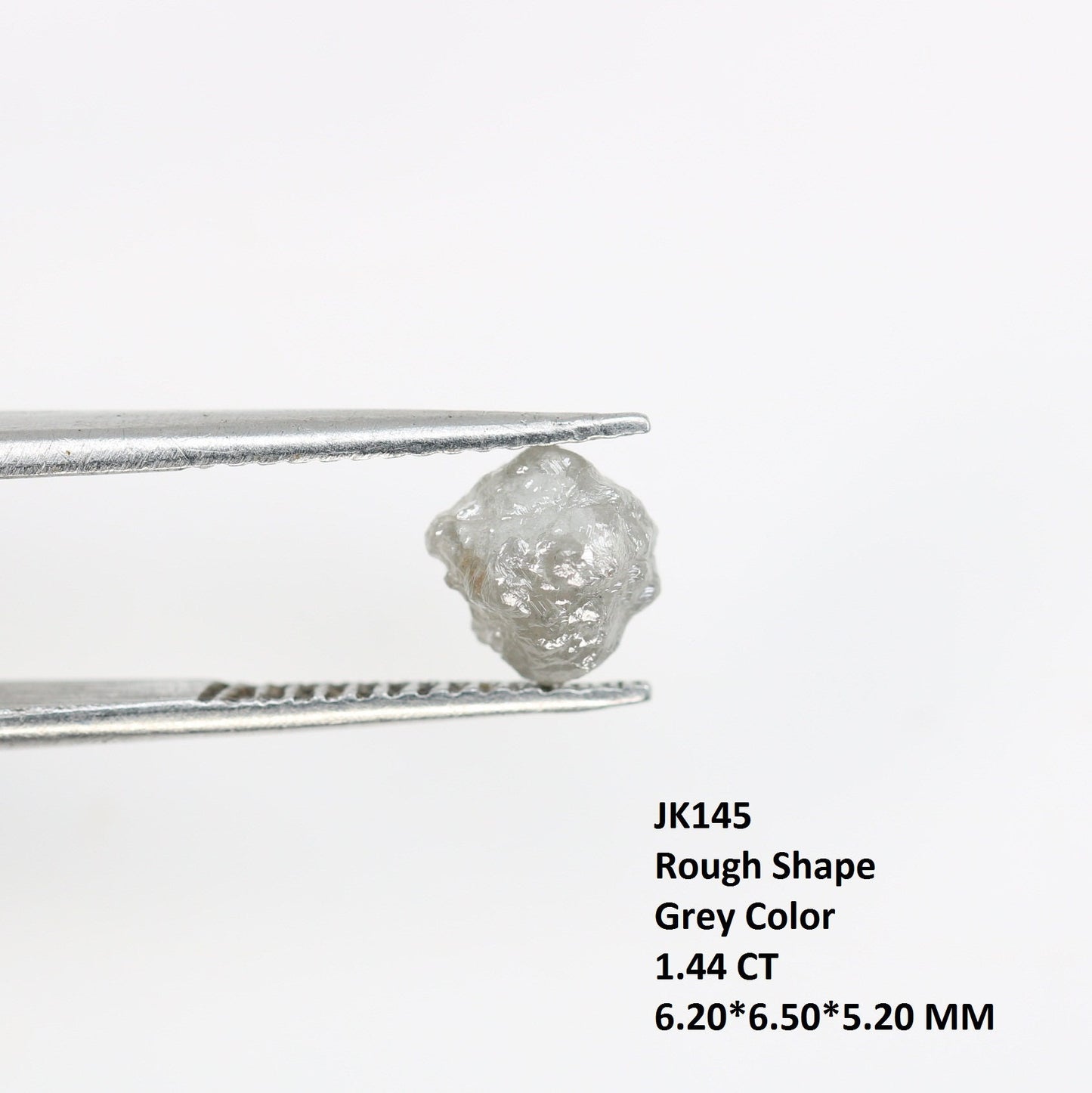 1.44 CT Fancy Natural Grey Diamond - Raw Gemstone for Artisan Jewelry - Perfect for Custom Gold Rings