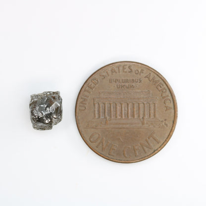 2.49 CT Loose Uncut Black Diamond - Raw Gemstone for Artisan Jewelry - Perfect for Custom Gold Rings