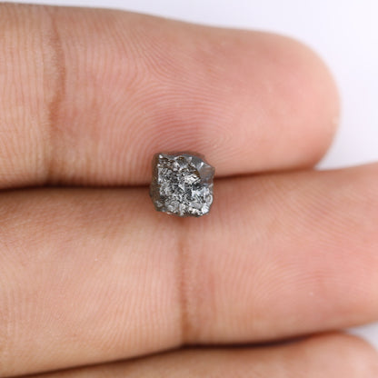 2.49 CT Loose Uncut Black Diamond - Raw Gemstone for Artisan Jewelry - Perfect for Custom Gold Rings