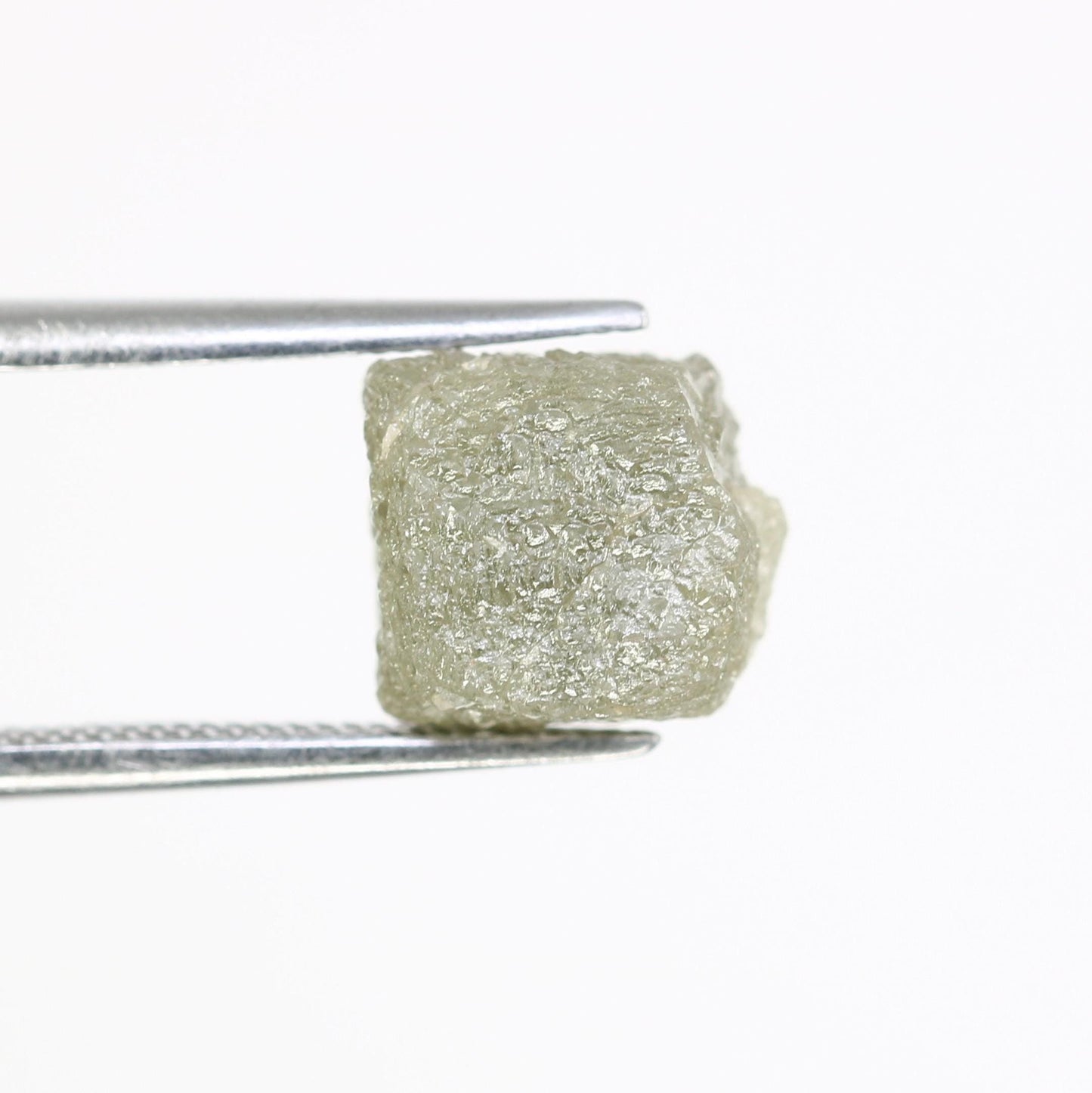 5.92 CT Natural Grey Rough Diamond Cube - Uncut Raw Gemstone for Artisan Jewelry - Loose Diamond - Perfect for Custom Design