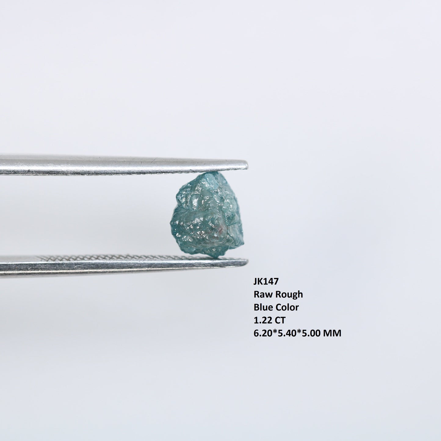 1.22 CT Fancy Unpolished Rough Irregular Blue Diamond - Ideal for Anniversary Ring - Perfect for Custom Gold Jewelry