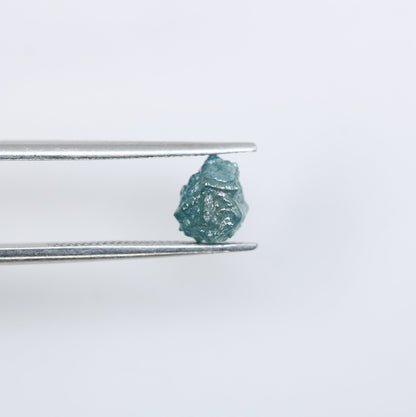 1.22 CT Fancy Unpolished Rough Irregular Blue Diamond - Ideal for Anniversary Ring - Perfect for Custom Gold Jewelry
