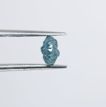 0.97 CT Treated Blue Rough Uncut Diamond - Irregular Blue Gemstone - Perfect for Custom Gold Rings