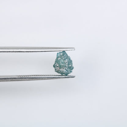 1.22 CT Fancy Unpolished Rough Irregular Blue Diamond - Ideal for Anniversary Ring - Perfect for Custom Gold Jewelry
