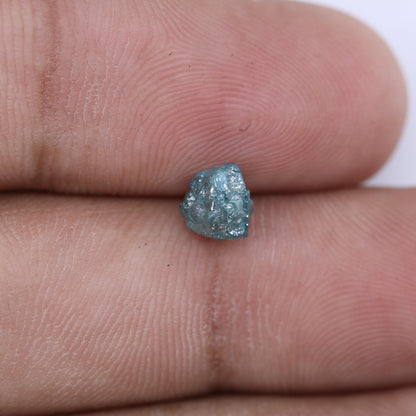 1.22 CT Fancy Unpolished Rough Irregular Blue Diamond - Ideal for Anniversary Ring - Perfect for Custom Gold Jewelry