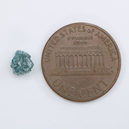 1.22 CT Fancy Unpolished Rough Irregular Blue Diamond - Ideal for Anniversary Ring - Perfect for Custom Gold Jewelry