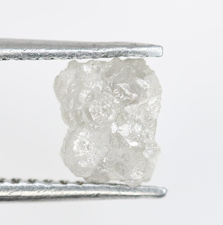 1.23 CT Real Natural Uncut White Rough Diamond - Ideal for Unique Wedding Bands - Perfect for Custom Gold Rings