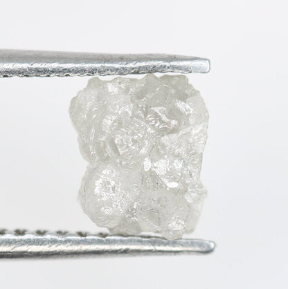 1.23 CT Real Natural Uncut White Rough Diamond - Ideal for Unique Wedding Bands - Perfect for Custom Gold Rings