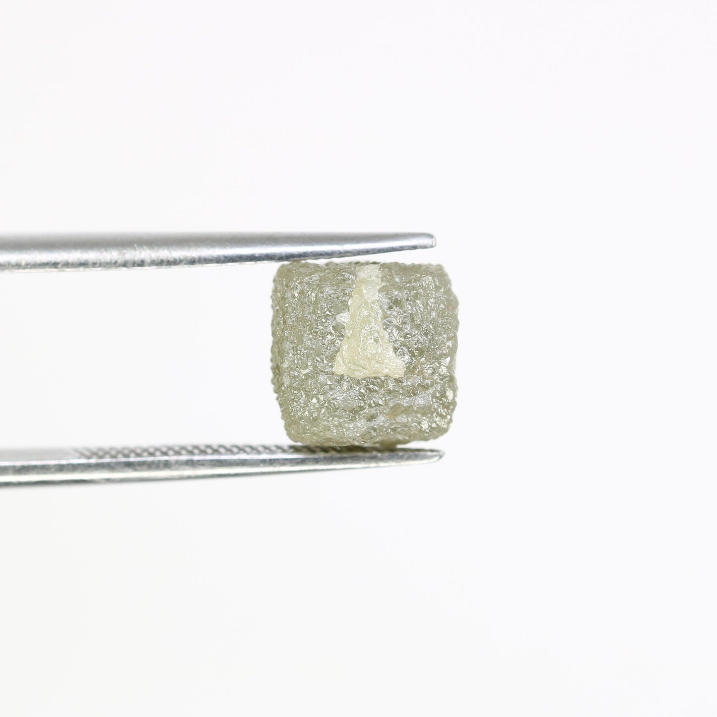 5.92 CT Natural Grey Rough Diamond Cube - Uncut Raw Gemstone for Artisan Jewelry - Loose Diamond - Perfect for Custom Design