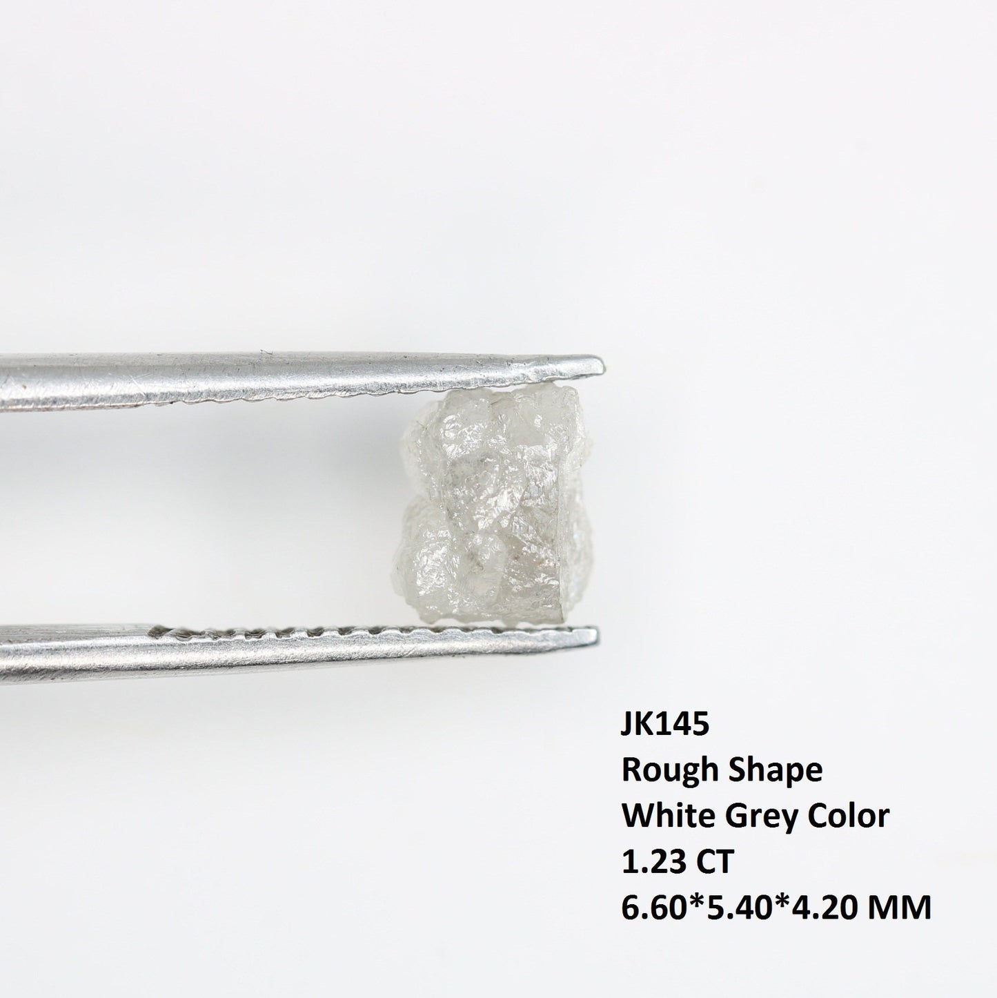 1.23 CT Real Natural Uncut White Rough Diamond - Ideal for Unique Wedding Bands - Perfect for Custom Gold Rings