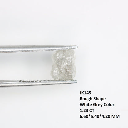 1.23 CT Real Natural Uncut White Rough Diamond - Ideal for Unique Wedding Bands - Perfect for Custom Gold Rings