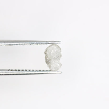 1.23 CT Real Natural Uncut White Rough Diamond - Ideal for Unique Wedding Bands - Perfect for Custom Gold Rings