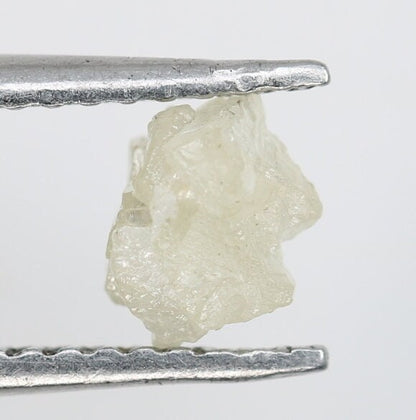 0.88 CT Natural White Loose Rough Uncut Diamond - 6 MM Raw Gemstone for Wedding Band - Beautiful Diamond for Custom Gold Rings