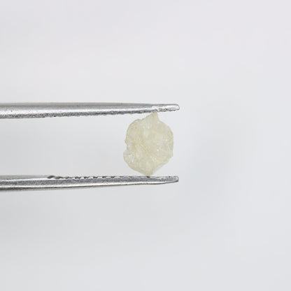 0.88 CT Natural White Loose Rough Uncut Diamond - 6 MM Raw Gemstone for Wedding Band - Beautiful Diamond for Custom Gold Rings