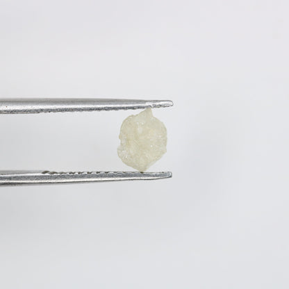 0.88 CT Natural White Loose Rough Uncut Diamond - 6 MM Raw Gemstone for Wedding Band - Beautiful Diamond for Custom Gold Rings