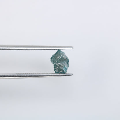 0.99 CT Natural Uncut Blue Rough Diamond - Ideal for Gold Wedding Ring - Perfect Gemstone for Custom Gold Jewelry