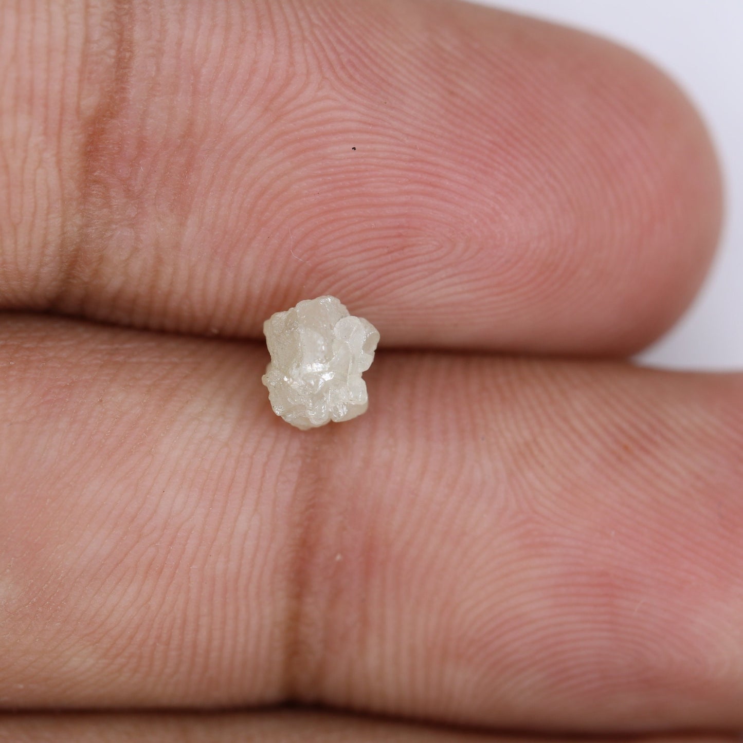 0.88 CT Natural White Loose Rough Uncut Diamond - 6 MM Raw Gemstone for Wedding Band - Beautiful Diamond for Custom Gold Rings