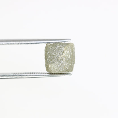 5.92 CT Natural Grey Rough Diamond Cube - Uncut Raw Gemstone for Artisan Jewelry - Loose Diamond - Perfect for Custom Design