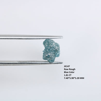 1.81 CT Natural Rough Fancy Blue Uncut Diamond - Unique Irregular Cut Loose Gemstone - Perfect for Wedding Bands or Custom Gold Rings
