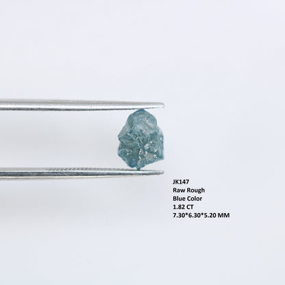 1.82 CT Irregular Shape Rough Uncut Blue Diamond - Unique Loose Gemstone for Artisan Jewelry and Custom Gold Rings