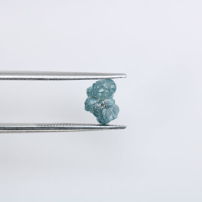 1.81 CT Natural Rough Fancy Blue Uncut Diamond - Unique Irregular Cut Loose Gemstone - Perfect for Wedding Bands or Custom Gold Rings