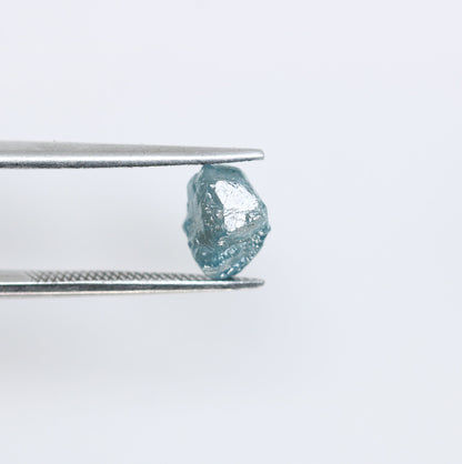 1.82 CT Irregular Shape Rough Uncut Blue Diamond - Unique Loose Gemstone for Artisan Jewelry and Custom Gold Rings