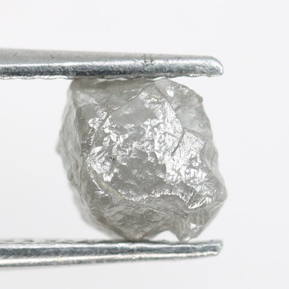 1.23 CT Natural Grey Loose Rough Uncut Raw Diamond - Unique Gemstone for Wedding Jewelry and Custom Gold Rings