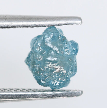 0.81 CT Blue Fancy Rough Uncut Diamond - Unique Gemstone for Engagement Rings and Custom Gold Jewelry