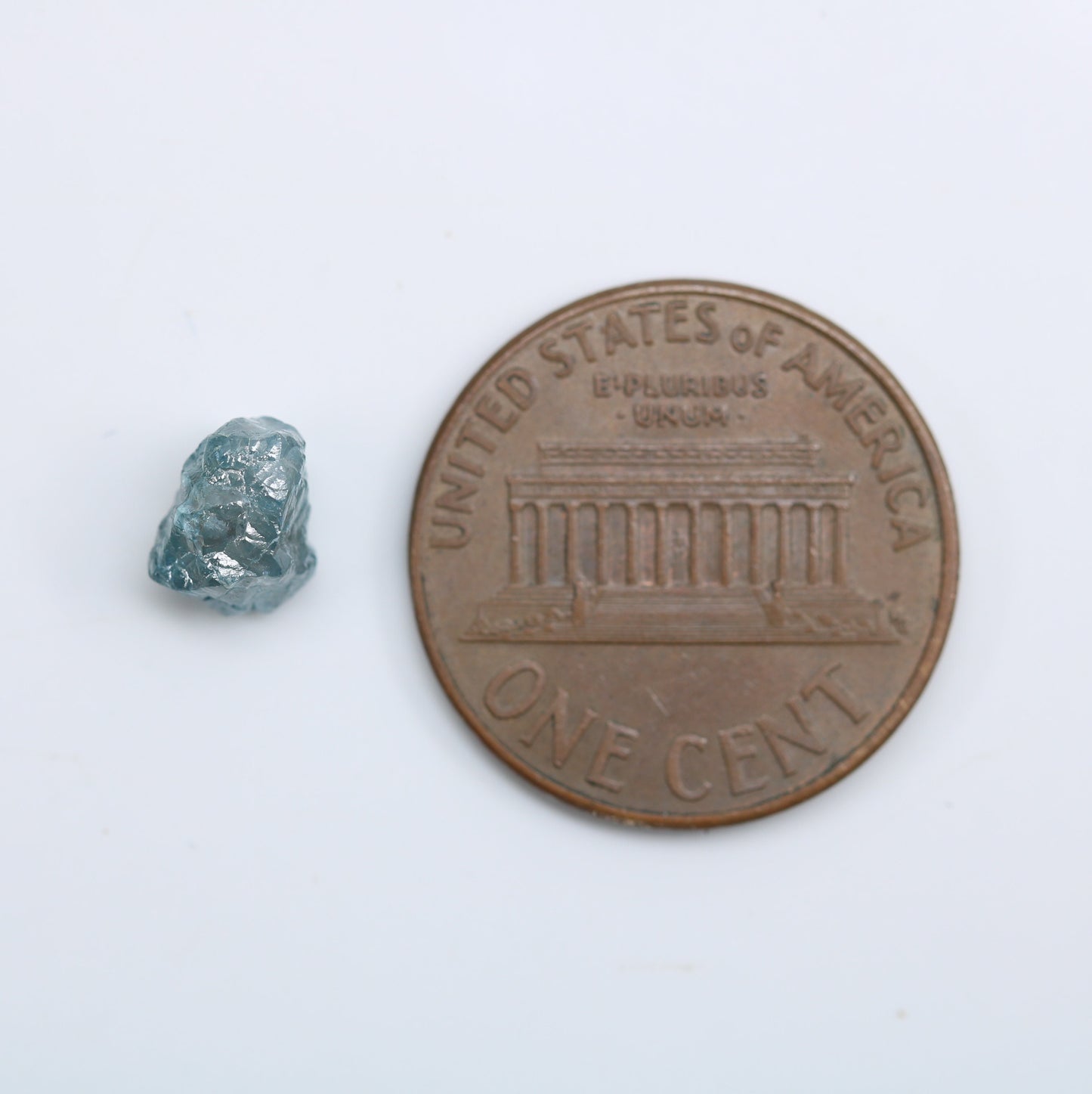 1.82 CT Irregular Shape Rough Uncut Blue Diamond - Unique Loose Gemstone for Artisan Jewelry and Custom Gold Rings