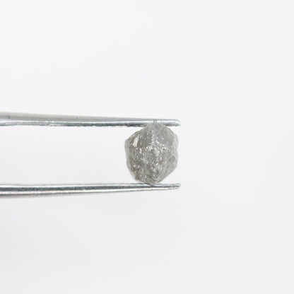 1.23 CT Natural Grey Loose Rough Uncut Raw Diamond - Unique Gemstone for Wedding Jewelry and Custom Gold Rings