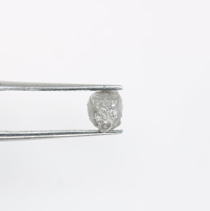 1.23 CT Natural Grey Loose Rough Uncut Raw Diamond - Unique Gemstone for Wedding Jewelry and Custom Gold Rings