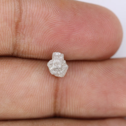 1.12 CT Light Grey Loose Uncut Rough Diamond - Unique Gemstone for Promise Rings and Gold Diamond Jewelry