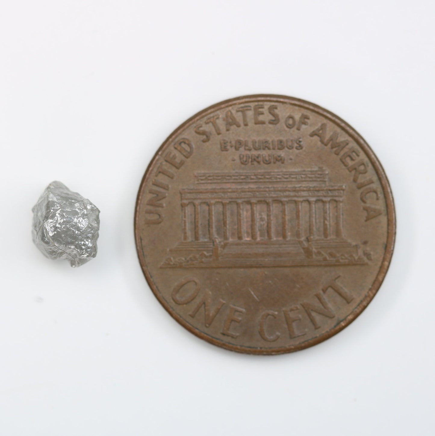 1.23 CT Natural Grey Loose Rough Uncut Raw Diamond - Unique Gemstone for Wedding Jewelry and Custom Gold Rings