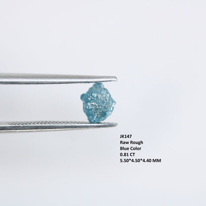 0.81 CT Blue Fancy Rough Uncut Diamond - Unique Gemstone for Engagement Rings and Custom Gold Jewelry