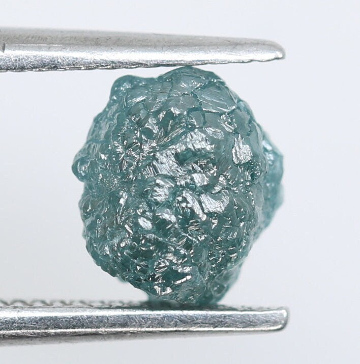 1.32 CT Loose Rough Blue Unpolished Diamond - Distinctive Gemstone for Stylish Wedding Bands and Personalized Gold Jewelry
